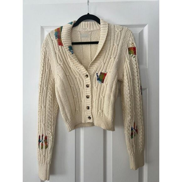 Mother Denim Cable Knit Cardigan